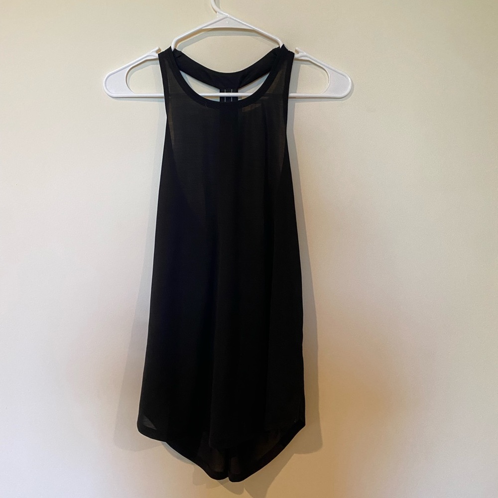 black athleta muscle tank top